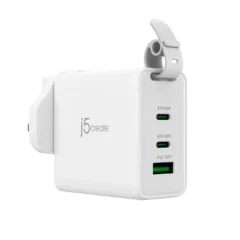 j5create Charger Wall Travel - JUP3565CV - 65W GaN 2xUSB-C 1xUSB-A + USB-C Cable