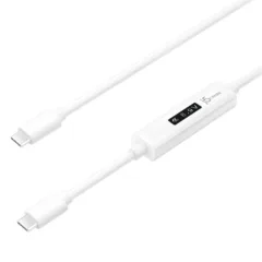 j5create JUCP14 USB-C to USB-C Cable w/ OLED Power Meter 100W 1.2m