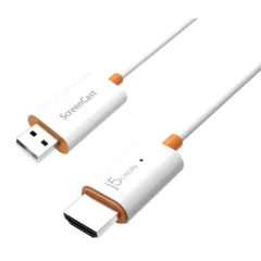 j5create Screencast Wireless Display Adapter - JVAW56 - HDMI 1080p Miracast AirPlay USB Powered