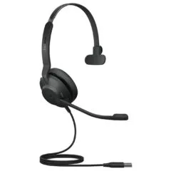 Jabra Evolve2 30 SE MS Mono Headset - On-ear, USB-A Wired, Noise-Isolating, Teams Certified