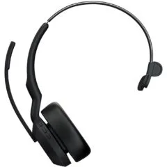 Jabra Evolve2 55 Link380a MS Mono Stand - Evolve2 55 - Over-ear, PU Leather, 2.4 GHz wireless