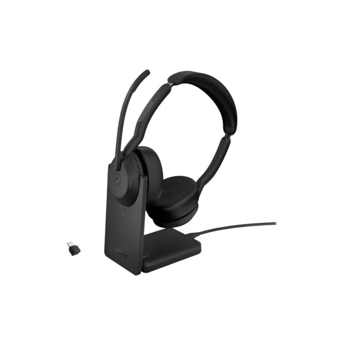 Jabra Evolve2 55 Link380c MS Stereo Stand - Evolve2 55 - Wireless USB-C headset for PC — image 1