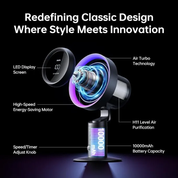Jisulife Desktop Fan - Pro3 - Black — image 8
