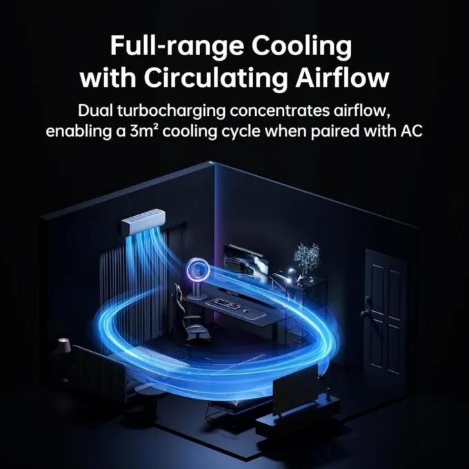 Jisulife Desktop Fan - Pro3 - Black — image 9