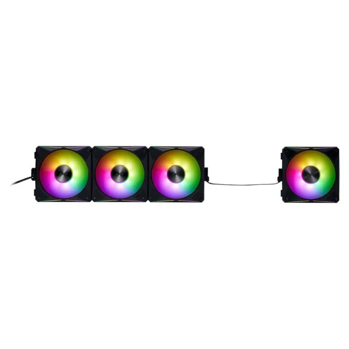 K COOLER XPG Hurricane MAG 120 ARGB PWM Lüfter 120mm schwarz 4er Pack — image 2