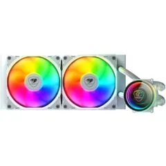 K COUGAR CPU Water Cooling - Poseidon Elite 240 - ARGB White