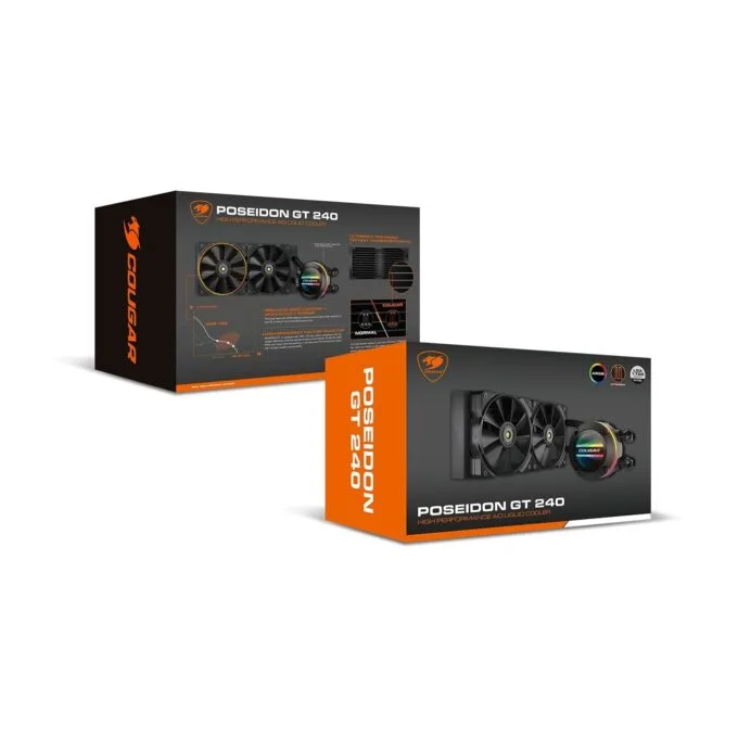 K COUGAR CPU Water Cooling - Poseidon-GT 240 - ARGB Black — image 7