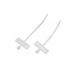 KAB0069 100mm CABLE TIES WITH MARKER WHITE LOGILINK 100pcs