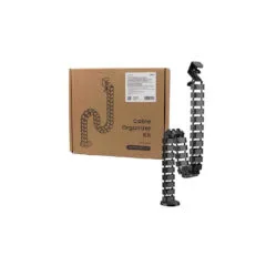 KAB0092 FLEXIBLE VERTICAL CABLE ORGANIZER CLAMP-ON 1347x129mm, BLACK, LOGILINK