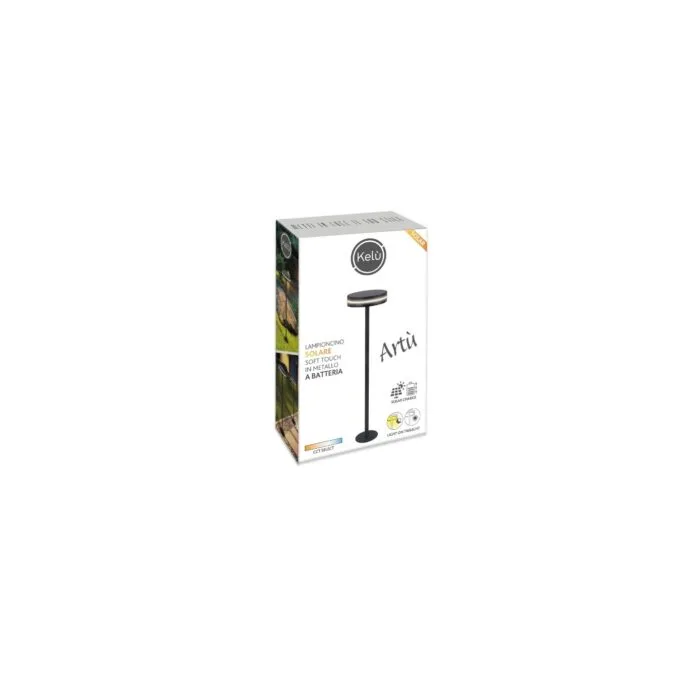 KELU Solar & USB Rechargeable Lamp - ARTU - IP54 140lm 3000mAh Black — image 6