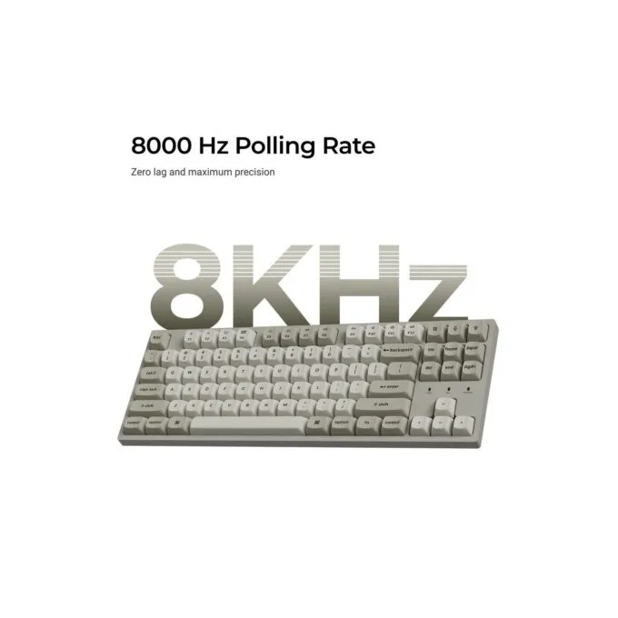 Keychron C1 Pro - C1PX-M1 - QMK VIA Mechanical Red Switch, 8K Polling Rate, Hot Swap, 80% US Retro RGB — image 3