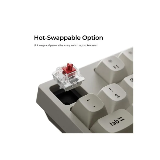 Keychron C1 Pro - C1PX-M1 - QMK VIA Mechanical Red Switch, 8K Polling Rate, Hot Swap, 80% US Retro RGB — image 4