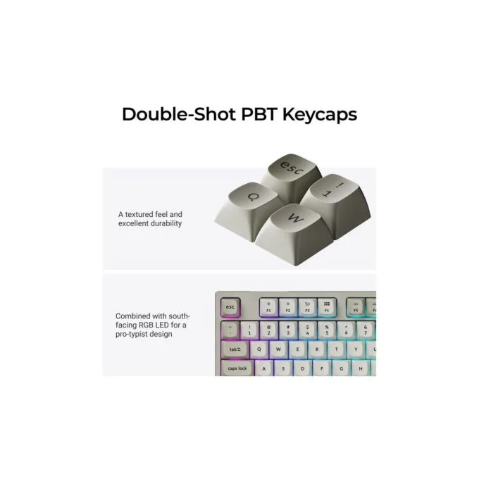 Keychron C1 Pro - C1PX-M1 - QMK VIA Mechanical Red Switch, 8K Polling Rate, Hot Swap, 80% US Retro RGB — image 6