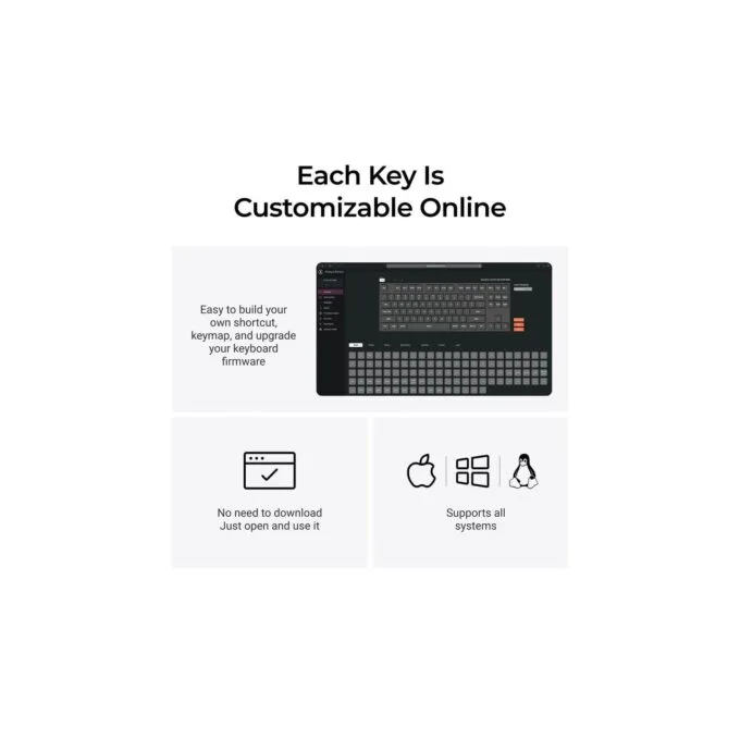 Keychron C3 Pro (C3PX-H3) QMK VIA Super Brown 8K 80% US RGB — image 5