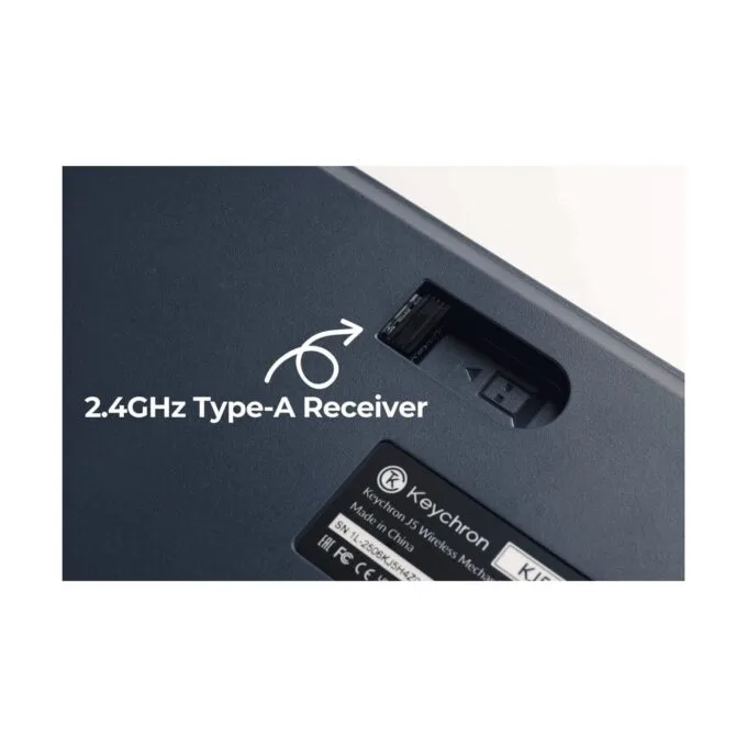 Keychron J5 KJ5-H1Z QMK Wireless Mech Keyboard Red Switch Hot-Swap RGB 100% US — image 4