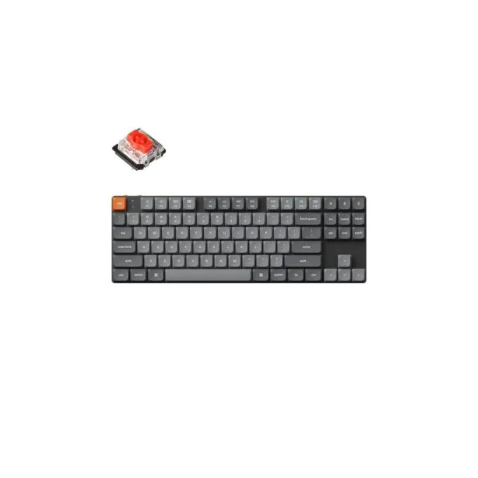 Keychron K1 Max K1M-H1 80% TKL ANSI Black Red Switch RGB Hot-Swap — image 1