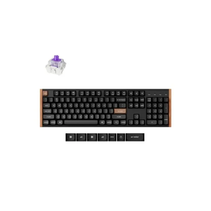 Keychron K10 HE K10H-F1 Special Wood Edition Wireless Magnetic Hall Effect RGB Keyboard 100% US — image 1