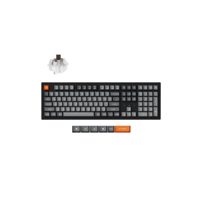 Keychron K10 Max - K10M-H3 - QMK Wireless Mechanical Keyboard Brown Switch HotSwap RGB 100% US Lay — image 1