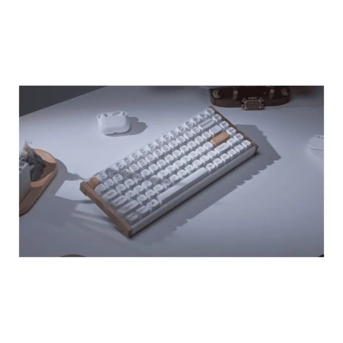 Keychron K2 HE K2H-Q1 75% Wireless Magnetic Hall Effect RGB Keyboard Wood White — image 4