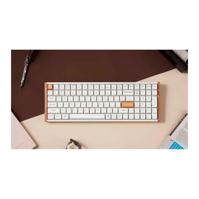 Keychron K4 HE K4H-Q1 Special Wood Edition White 96% US Hall Effect Keyboard — image 2