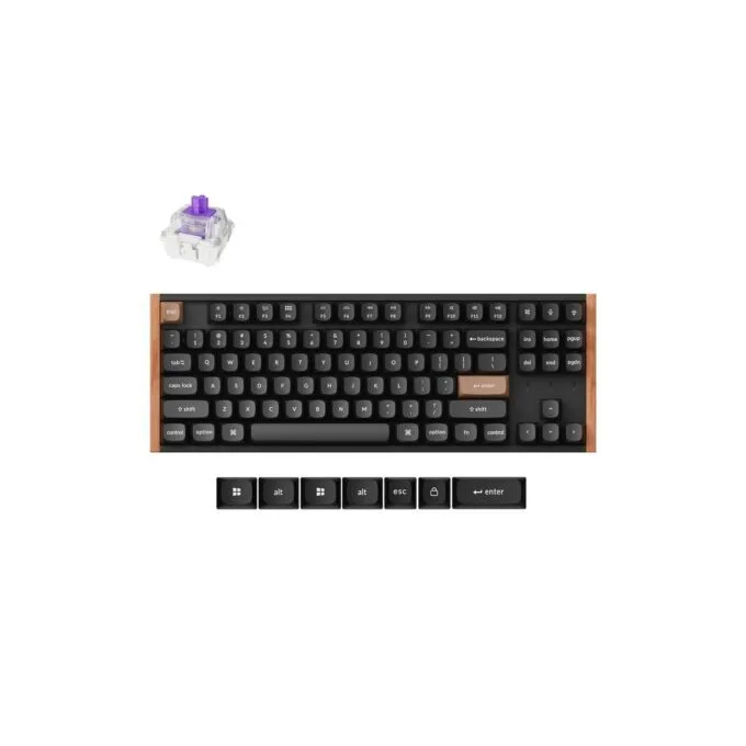 Keychron K8 HE K8H-F1 Special Wood Edition Wireless Magnetic Hall Effect RGB Keyboard 80% US — image 1