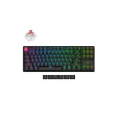 Keychron K8 V2 QMK Wireless Mechanical Keyboard Red Switch RGB 80% US Aluminum