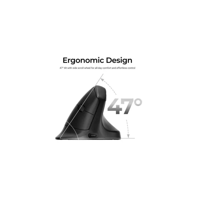 Keychron M5 Wireless 8K Ergonomic Mouse - Black — image 10