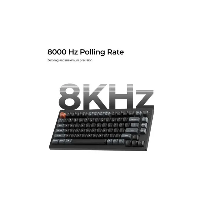 Keychron V1 Ultra (V1U-D1) 8K Wireless 75% Mechanical Keyboard Red Switch RGB US — image 3