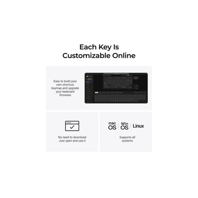 Keychron V1 Ultra (V1U-D1) 8K Wireless 75% Mechanical Keyboard Red Switch RGB US — image 4