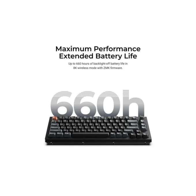 Keychron V1 Ultra (V1U-D4) 8K Wireless 75% Mechanical Keyboard Banana Silk POM RGB US — image 4