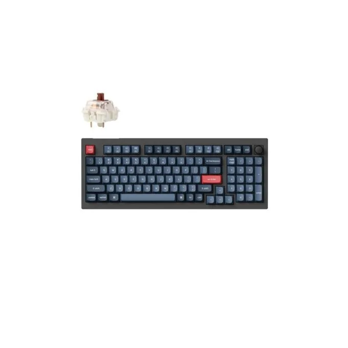 Keychron V5 Max QMK VIA (V5M-D3) Wireless BT 2,4 Wired Custom Mechanical Keyboard Brown Sw. 96% US — image 1