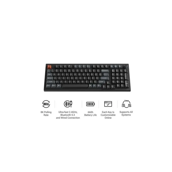 Keychron V5 Ultra 8K Wireless Mechanical Keyboard V5U-D3 Brown RGB 96% US — image 2