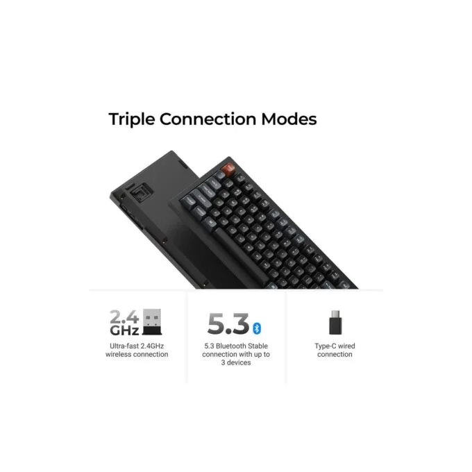 Keychron V5 Ultra V5U-D1 8K Wireless Mechanical Keyboard Red Switch RGB 96% US — image 6