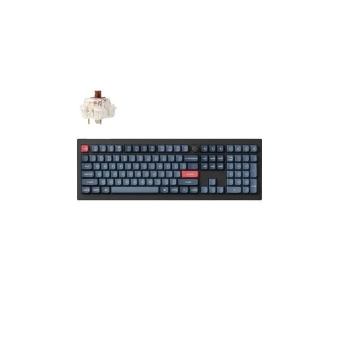 Keychron V6 Max V6M-D3 QMK VIA Wireless Mechanical Keyboard Gateron Jupiter Brown 100% — image 1