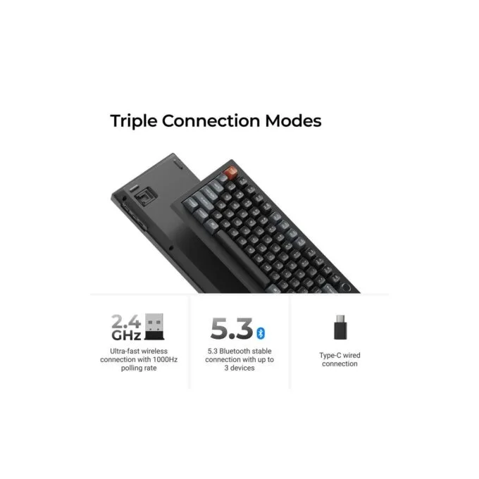 Keychron V6 Ultra (V6U-D3) 8K Wireless Mechanical Keyboard Brown Switch RGB 100% US — image 6