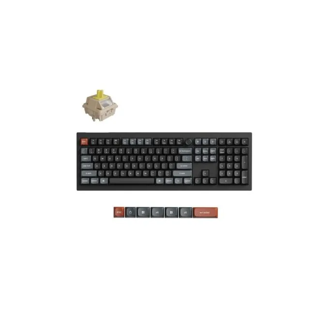 Keychron V6 Ultra (V6U-D4) 8K Wireless Mechanical Keyboard Banana Switch RGB 100% US — image 1