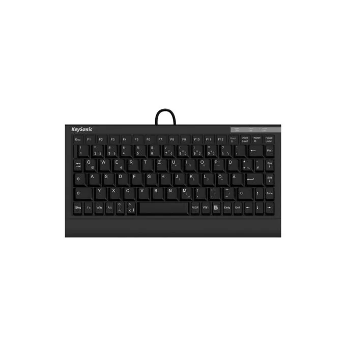 KeySonic TAS ACK-595C+ Corded (DE) MINI Tastatur SoftSkin sw — image 1