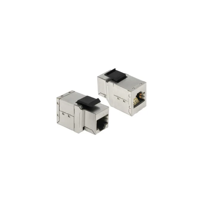 Keystone module RJ45 socket to RJ45 socket Cat.6 — image 1