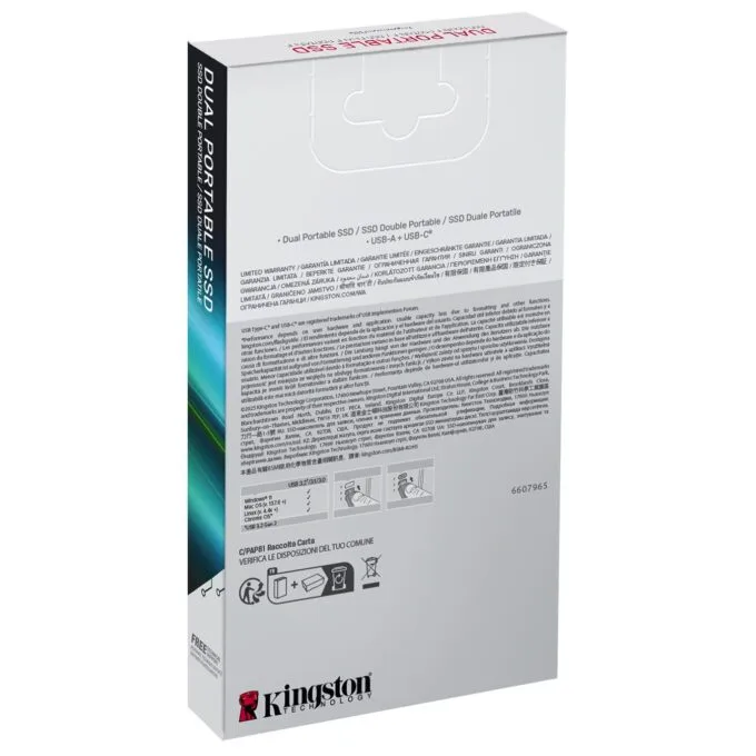Kingston 512GB Dual USB-A/C Portable - Up to 1050 MB/s - USB 3.2 Gen 2 — image 6