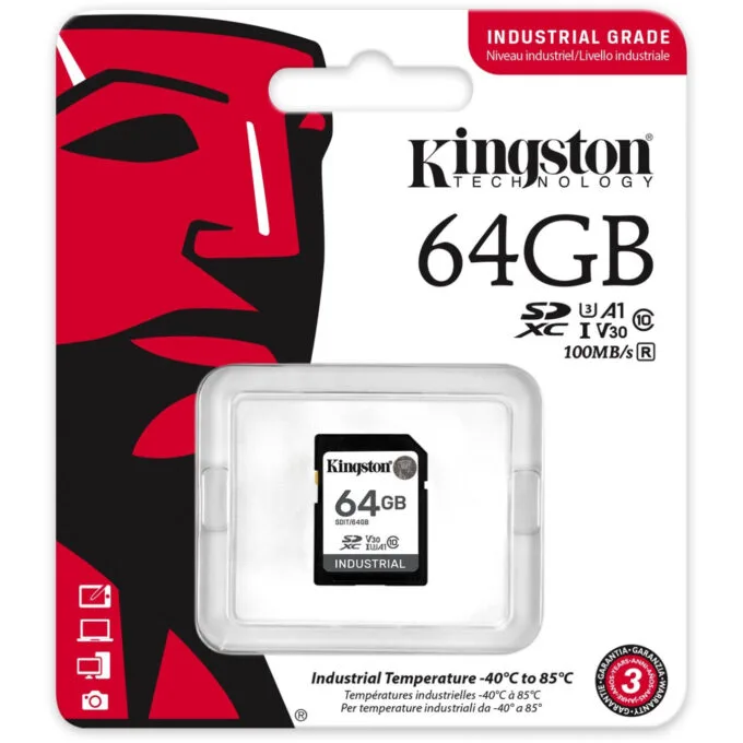 Kingston 64GB SDXC Industrial Card -40°C to 85°C - Black, UHS-I (SDHC), U3, V30, Class 10 — image 11