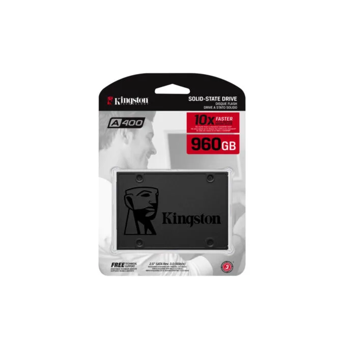Kingston A400 960GB SSD - SA400S37/960G SATA III 2.5" (7mm) Black — image 4
