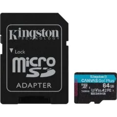 Kingston Canvas Go Plus Gen4 64GB microSDXC - U3 V30 with Adapter