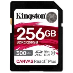 Kingston Canvas React Plus XC microSDXC - Canvas React Plus XC - 256GB, 300 MB/s