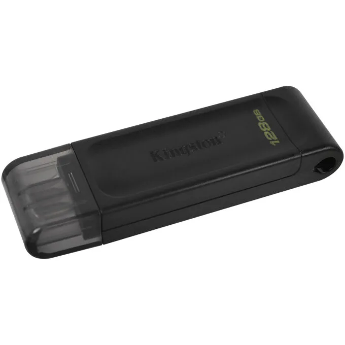 Kingston DataTraveler 70 - 128GB USB-C 3.2 Gen 1 Flash Drive - Black — image 2