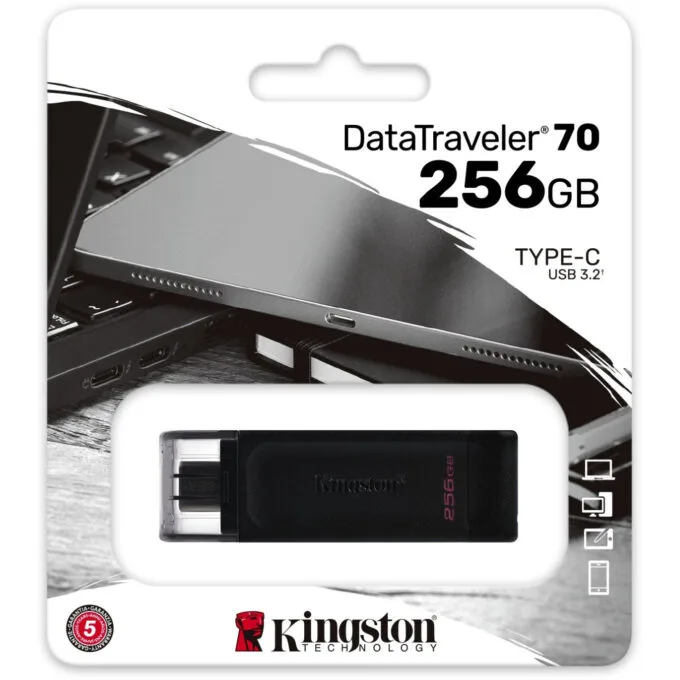 Kingston DataTraveler DT70 - 256GB USB-C 3.2 Gen 1 - Black — image 5