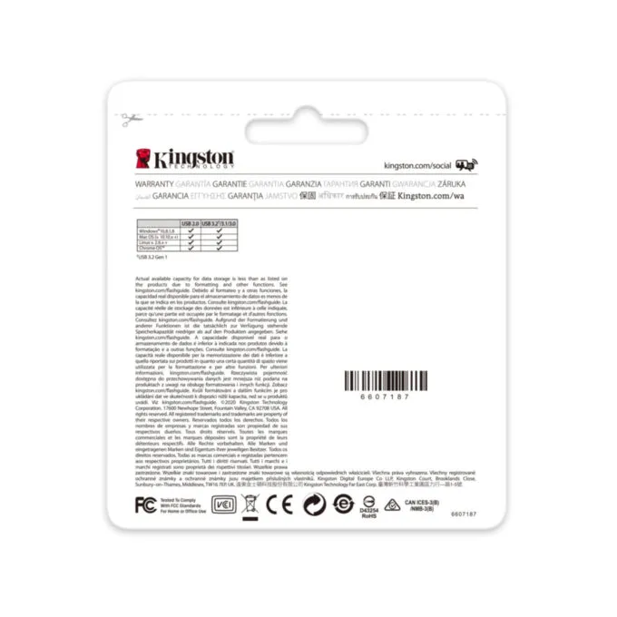Kingston DataTraveler Exodia - DTX - 256GB USB 3.2 Gen1 (USB-A) - Black / Pink — image 7