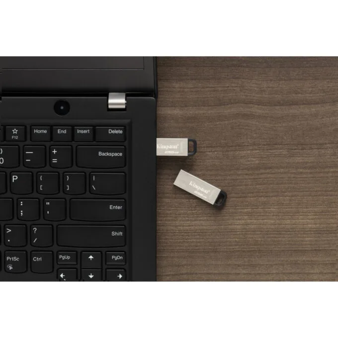 Kingston DataTraveler Kyson 256GB USB 3.2 Gen 1 Flash Drive - Silver, 200MB/s Read, Capless with Key Ring — image 6