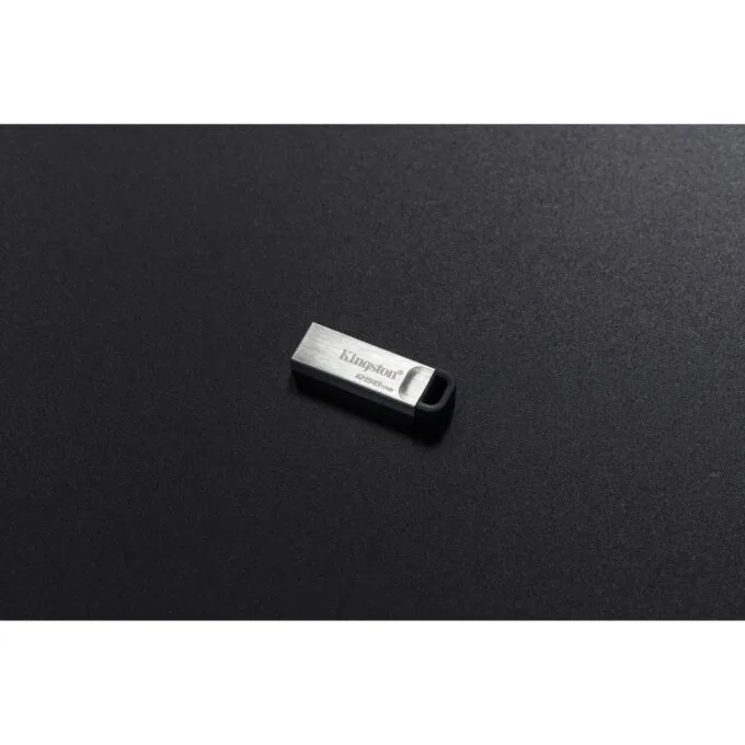 Kingston DataTraveler Kyson 256GB USB 3.2 Gen 1 Flash Drive - Silver, 200MB/s Read, Capless with Key Ring — image 7