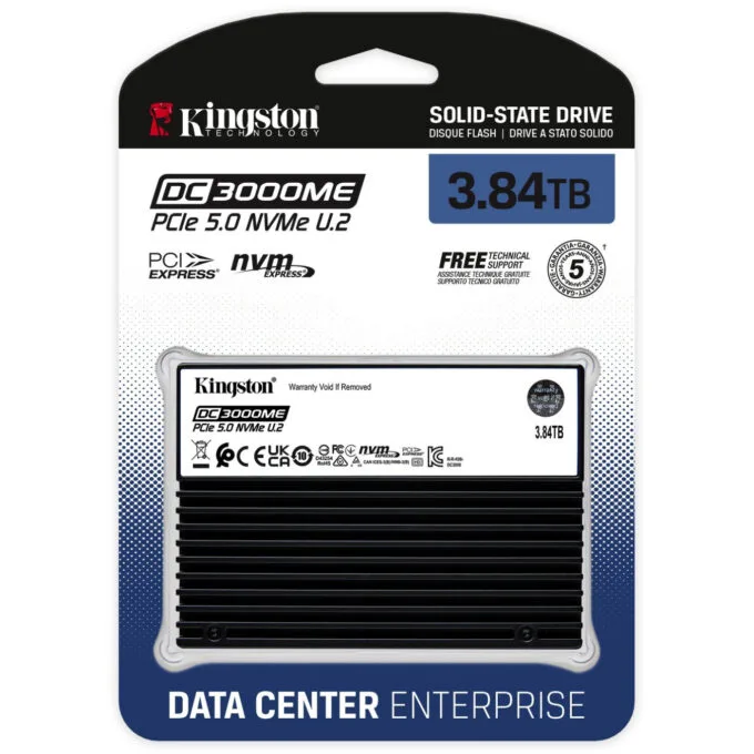 Kingston DC3000ME - 3.84TB U.2 NVMe PCIe 5.0 Enterprise SSD, 14,000 MB/s — image 4