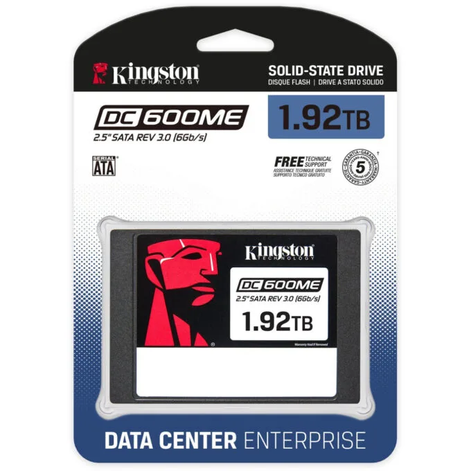 Kingston DC600ME - 1.92TB 2.5" SATA III Enterprise SSD - Mixed-Use, 3D TLC, 7mm — image 3
